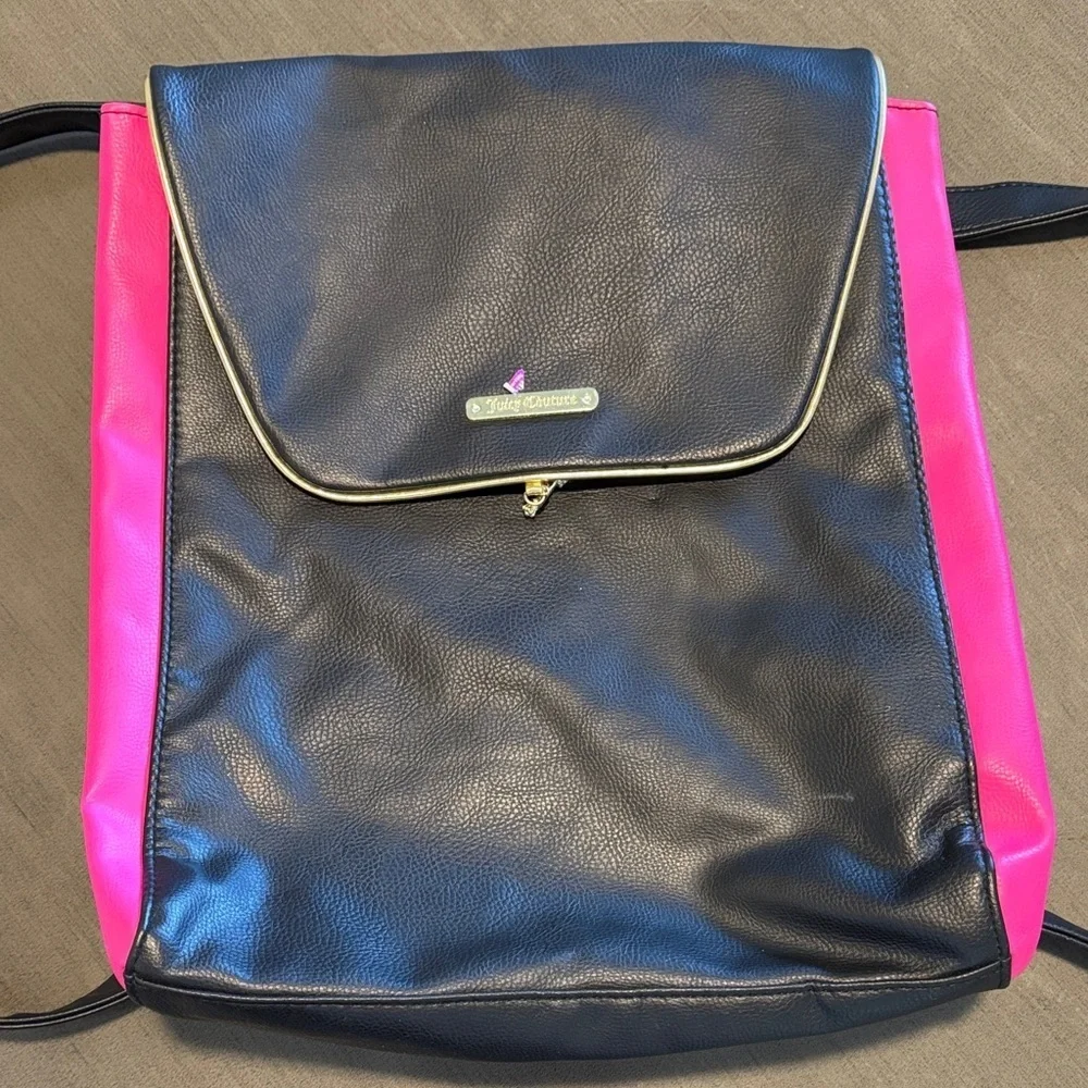 Juicy Couture Black and Pink Backpack